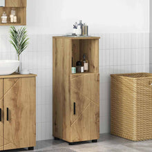 Badezimmer Schrank Artisan-Eiche 30 x 35 x 95 cm Holzwerkstoff