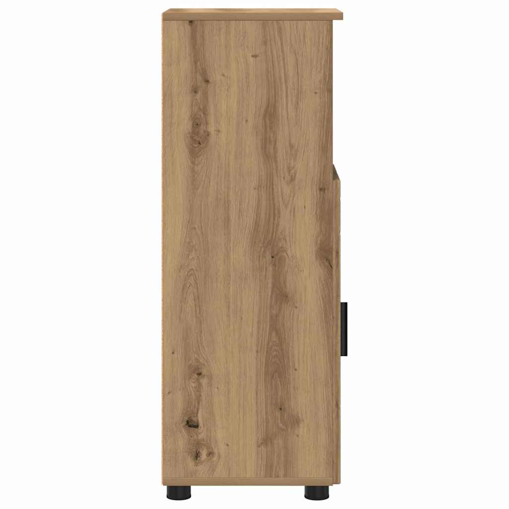 Badezimmer Schrank Artisan-Eiche 30 x 35 x 95 cm Holzwerkstoff