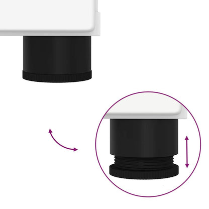 Badezimmer Schrank mit Tür Weiß 30 x 35 x 80 cm Holzwerkstoff