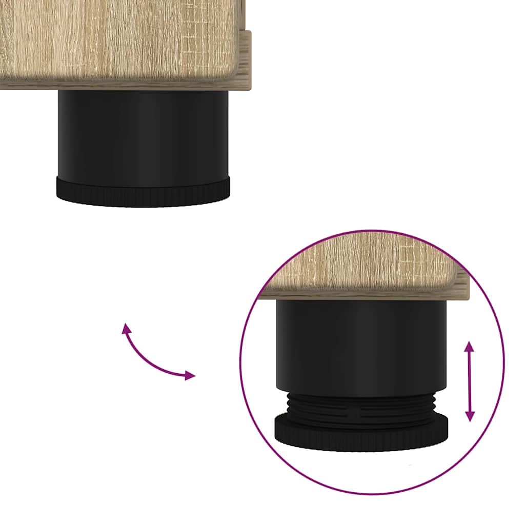 Badezimmer Schrank Sonoma-Eiche 30 x 35 x 80 cm Holzwerkstoff