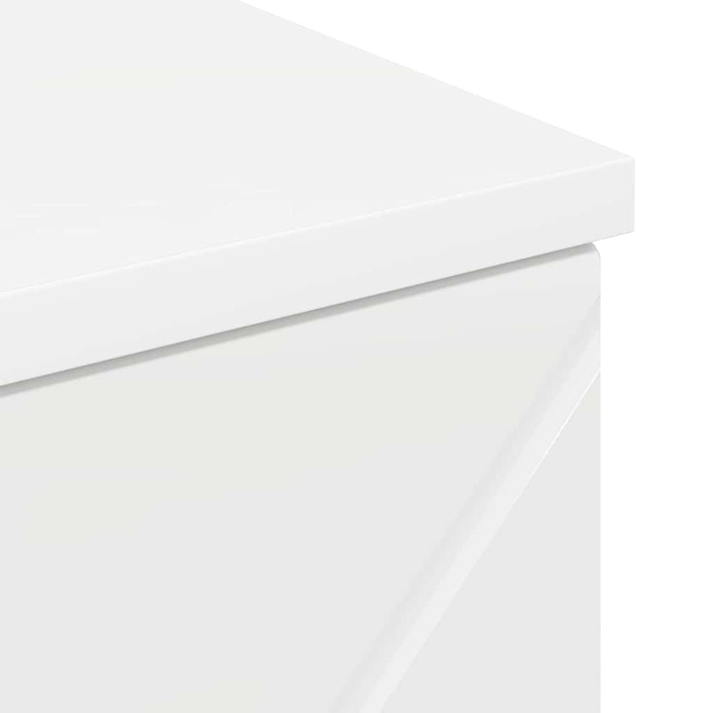 Badezimmer Schrank Hochglanz-Weiß 30 x 35 x 80 cm Holzwerkstoff