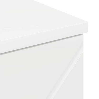 Badezimmer Schrank Hochglanz-Weiß 30 x 35 x 80 cm Holzwerkstoff