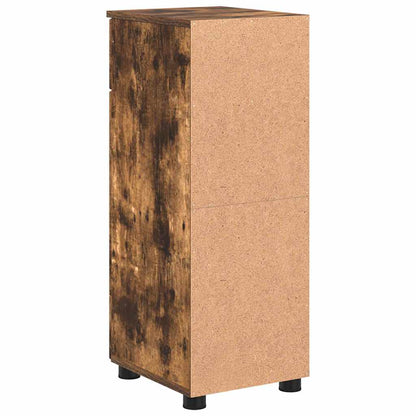 Badezimmer Schrank Räuchereiche 30 x 35 x 80 cm Holzwerkstoff