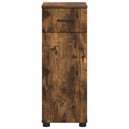 Badezimmer Schrank Räuchereiche 30 x 35 x 80 cm Holzwerkstoff