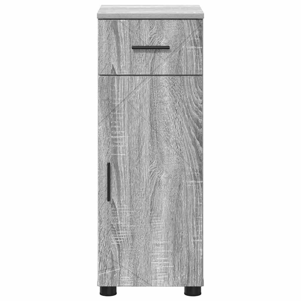 Badezimmer Schrank Grau Sonoma 30 x 35 x 80 cm Holzwerkstoff