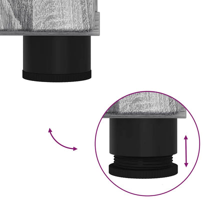 Badezimmer Schrank Grau Sonoma 30 x 35 x 80 cm Holzwerkstoff