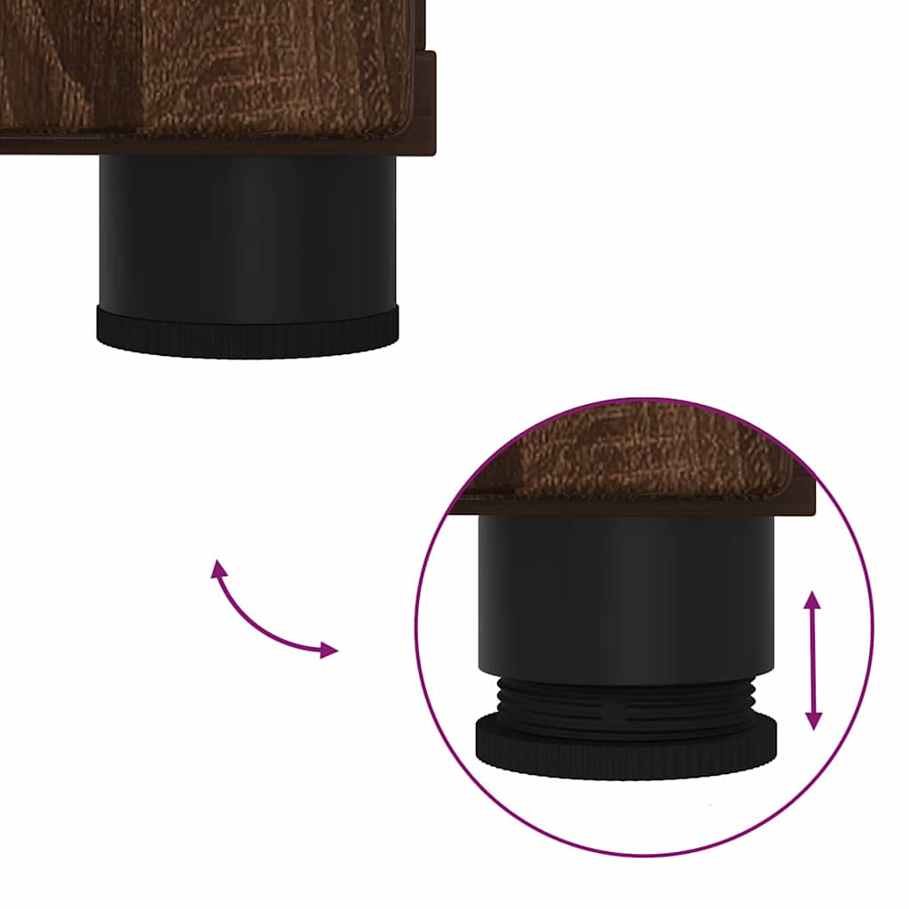 Badezimmer Schrank mit Tür Braun Eichen-Optik 30 x 35 x 80 cm