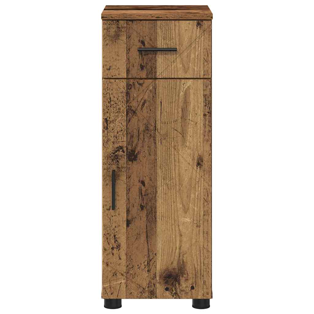 Badezimmer Schrank Altholz 30 x 35 x 80 cm Holzwerkstoff