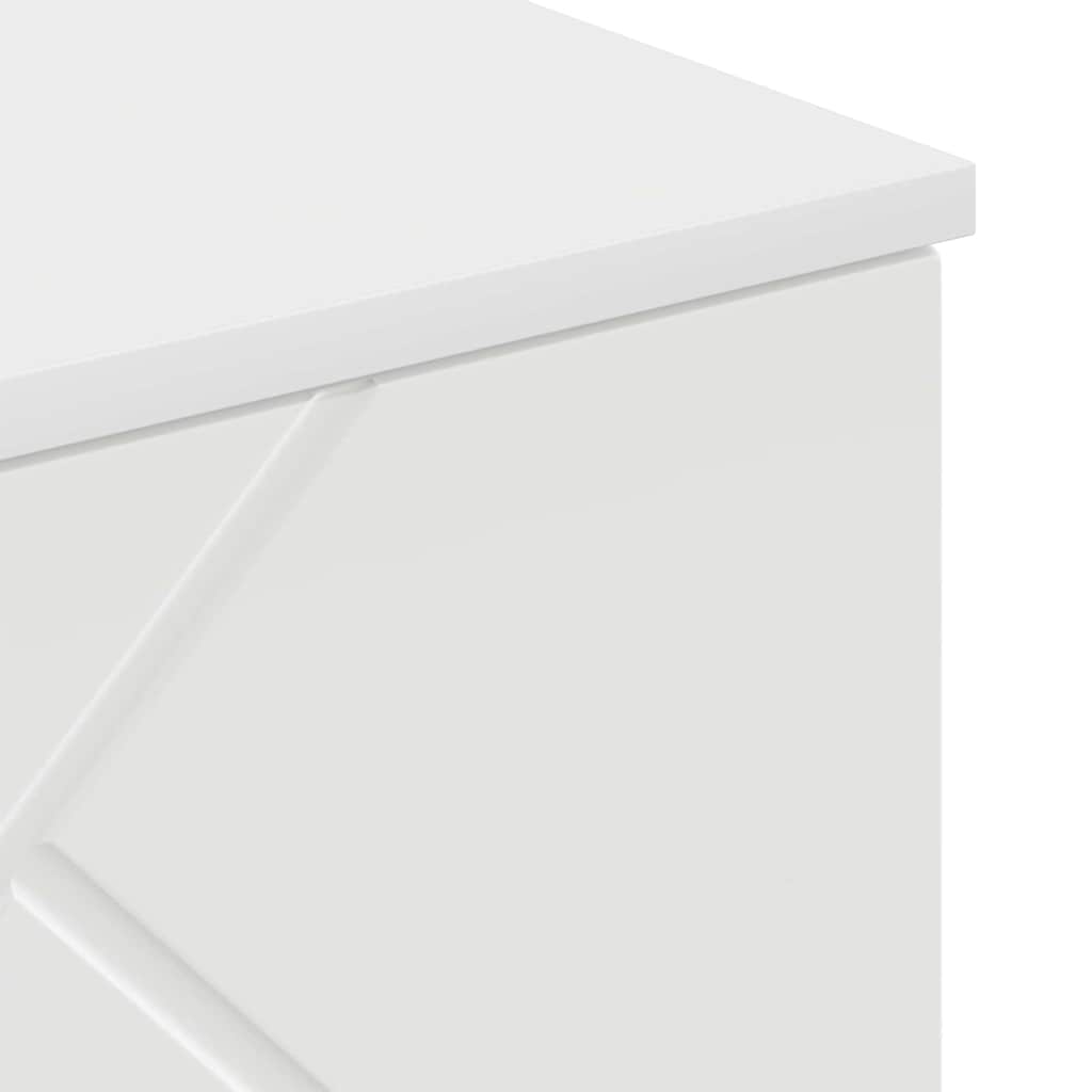 Badezimmer Schrank mit Tür Weiß 30 x 31,5 x 61 cm Holzwerkstoff