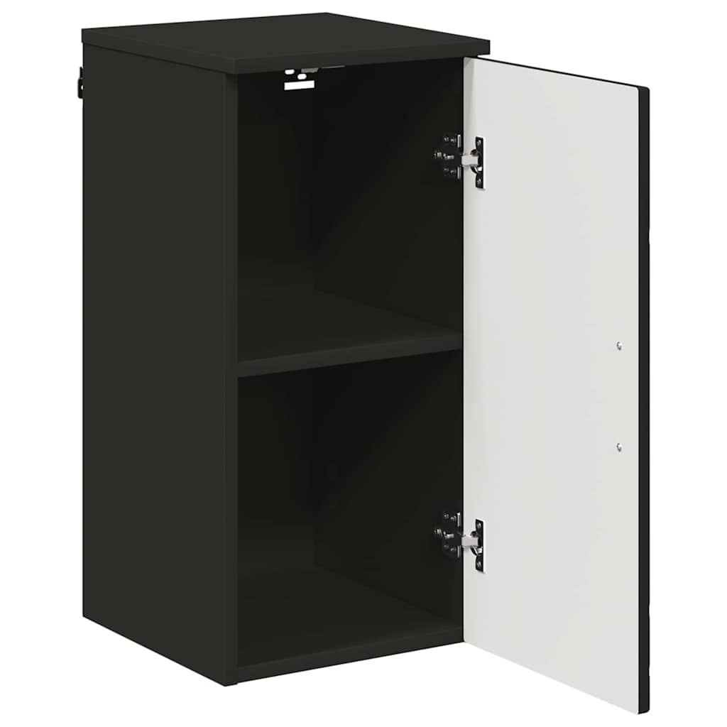 Badezimmer Schrank Schwarz 30 x 31,5 x 61 cm Holzwerkstoff