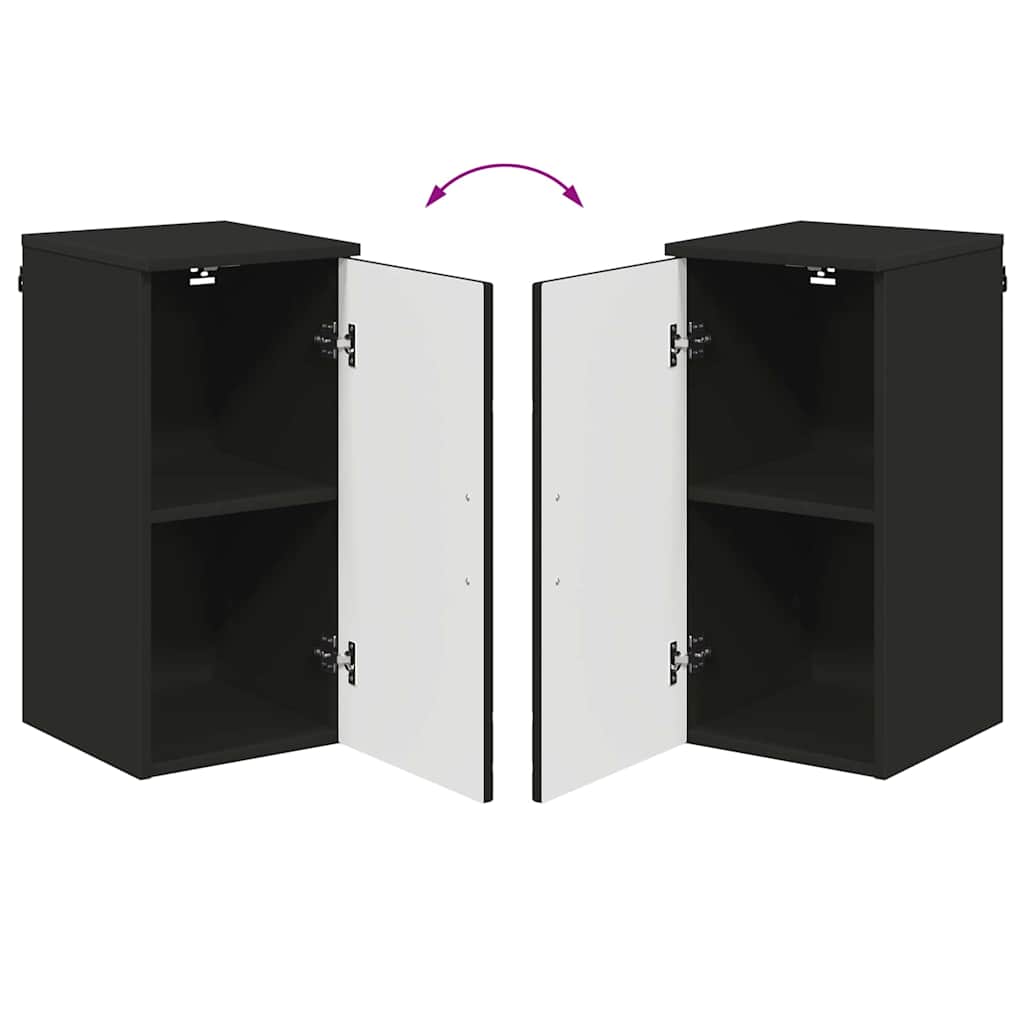 Badezimmer Schrank Schwarz 30 x 31,5 x 61 cm Holzwerkstoff