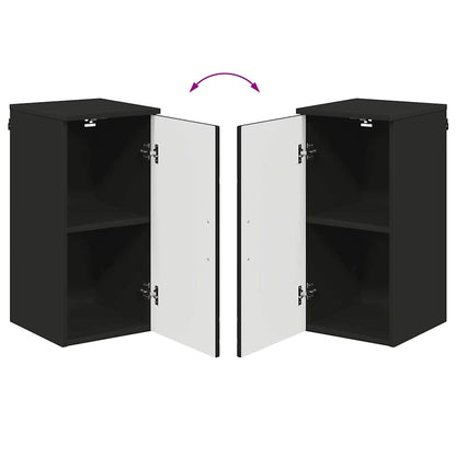 Badezimmer Schrank Schwarz 30 x 31,5 x 61 cm Holzwerkstoff