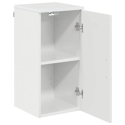 Badezimmer Schrank mit Tür Hochglanz-Weiß 30 x 31,5 x 61 cm
