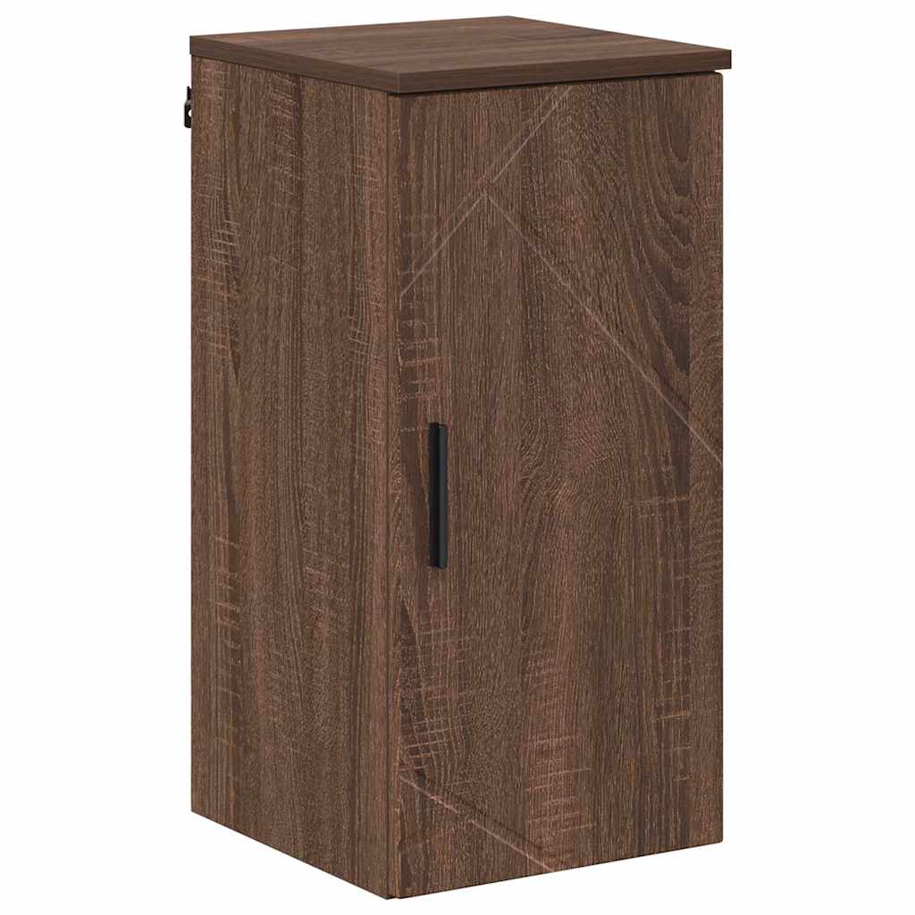 Badezimmer Schrank mit Tür Braun Eichen-Optik 30 x 31,5 x 61 cm