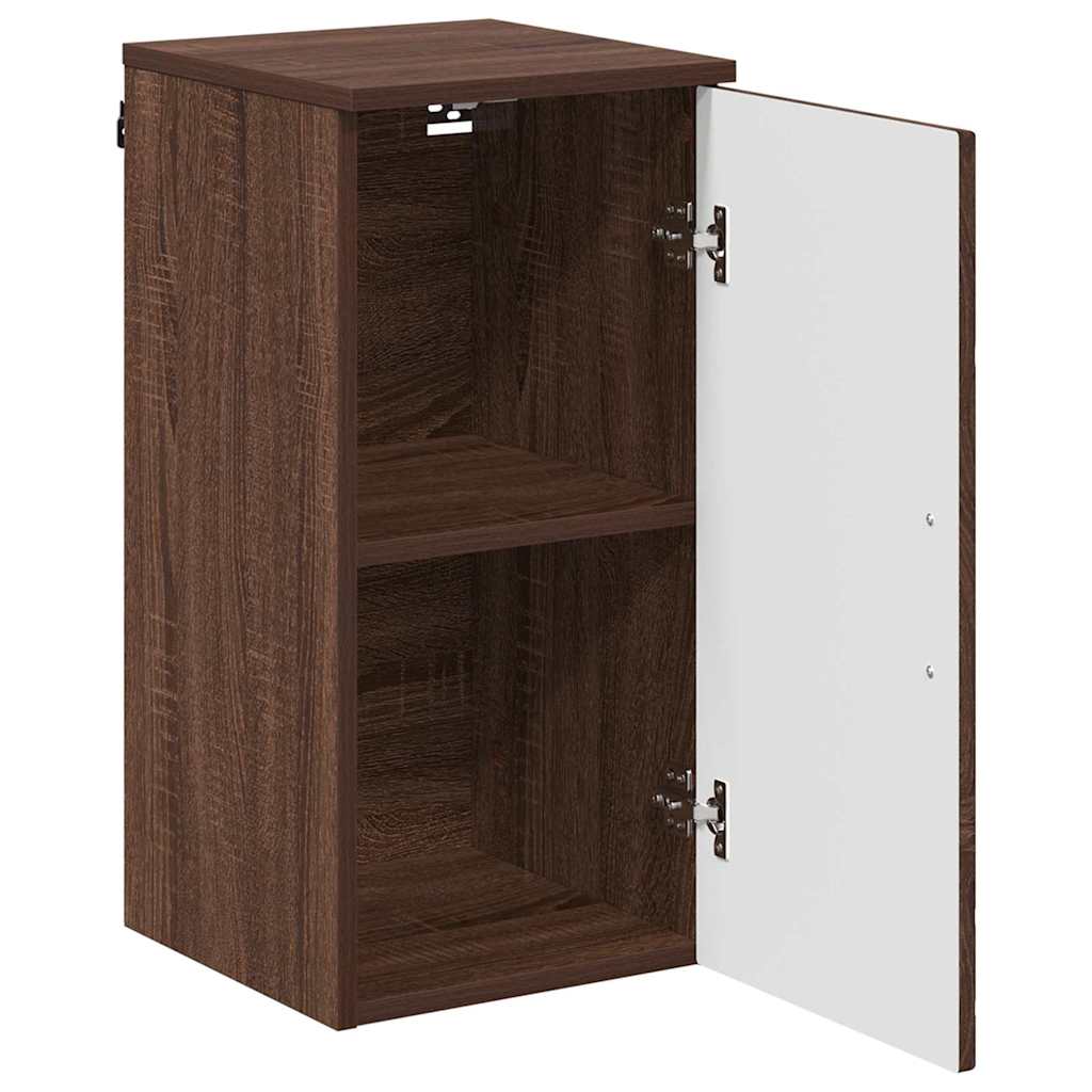 Badezimmer Schrank mit Tür Braun Eichen-Optik 30 x 31,5 x 61 cm
