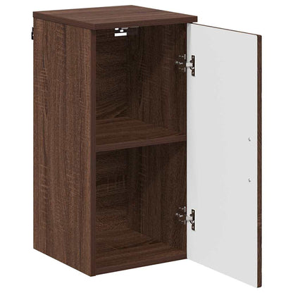 Badezimmer Schrank mit Tür Braun Eichen-Optik 30 x 31,5 x 61 cm