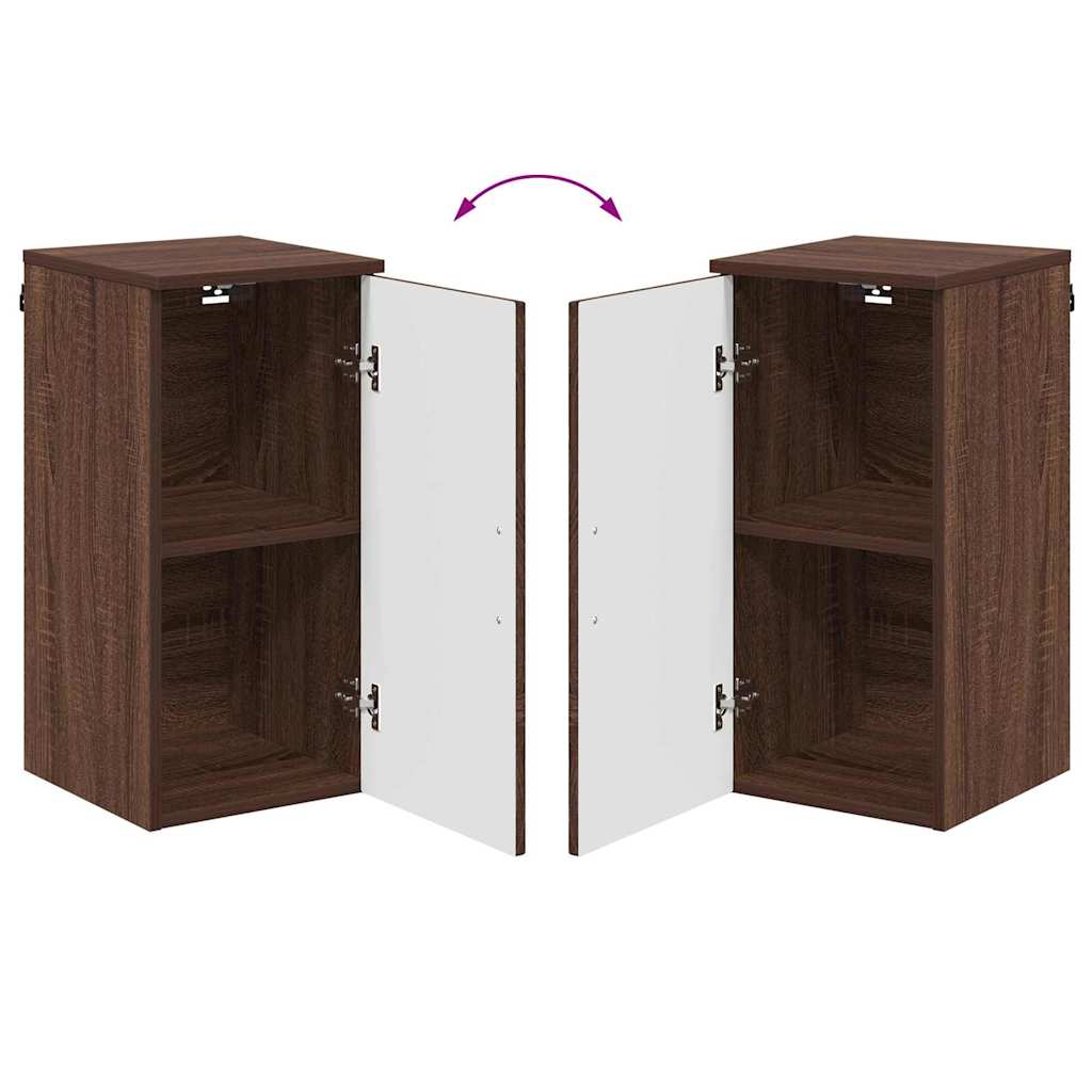 Badezimmer Schrank mit Tür Braun Eichen-Optik 30 x 31,5 x 61 cm