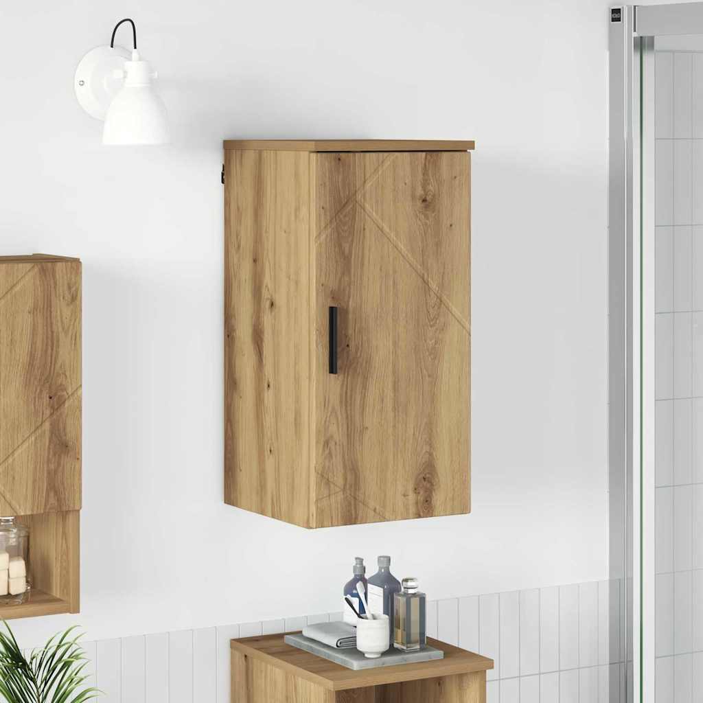 Badezimmer Schrank mit Speicher Artisan-Eiche 30 x 31,5 x 61 cm