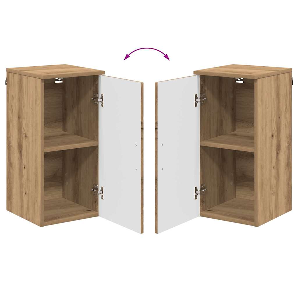 Badezimmer Schrank mit Speicher Artisan-Eiche 30 x 31,5 x 61 cm