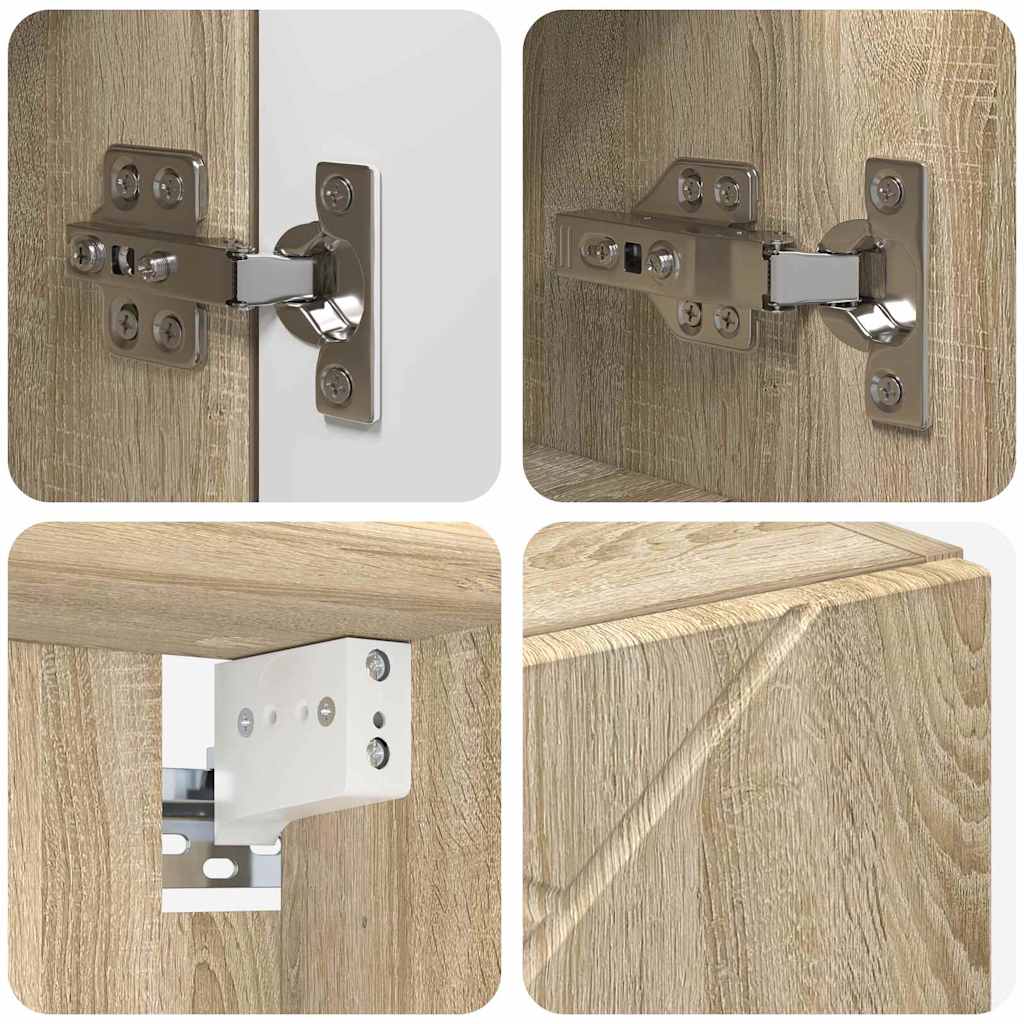 Spiegelschrank Sonoma-Eiche 59 x 17 x 55 cm Holzwerkstoff