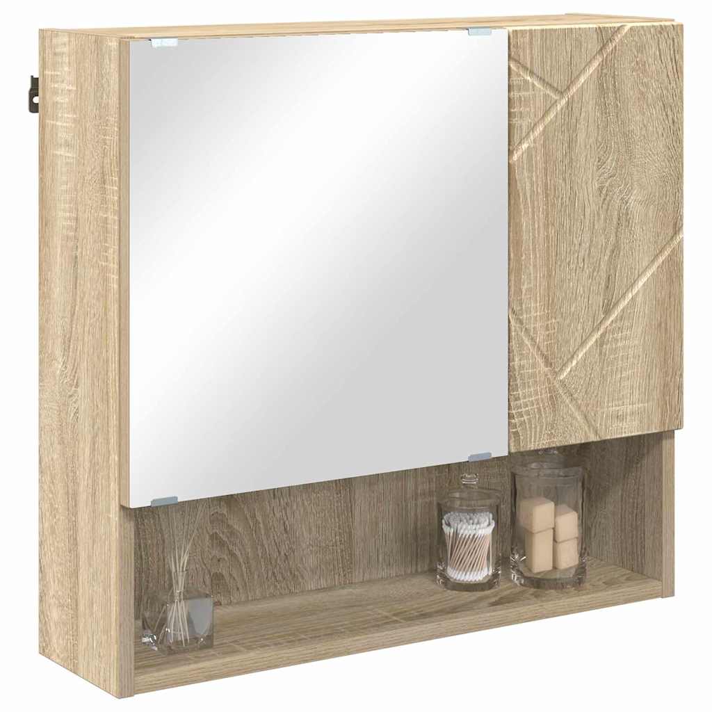 Spiegelschrank Sonoma-Eiche 59 x 17 x 55 cm Holzwerkstoff