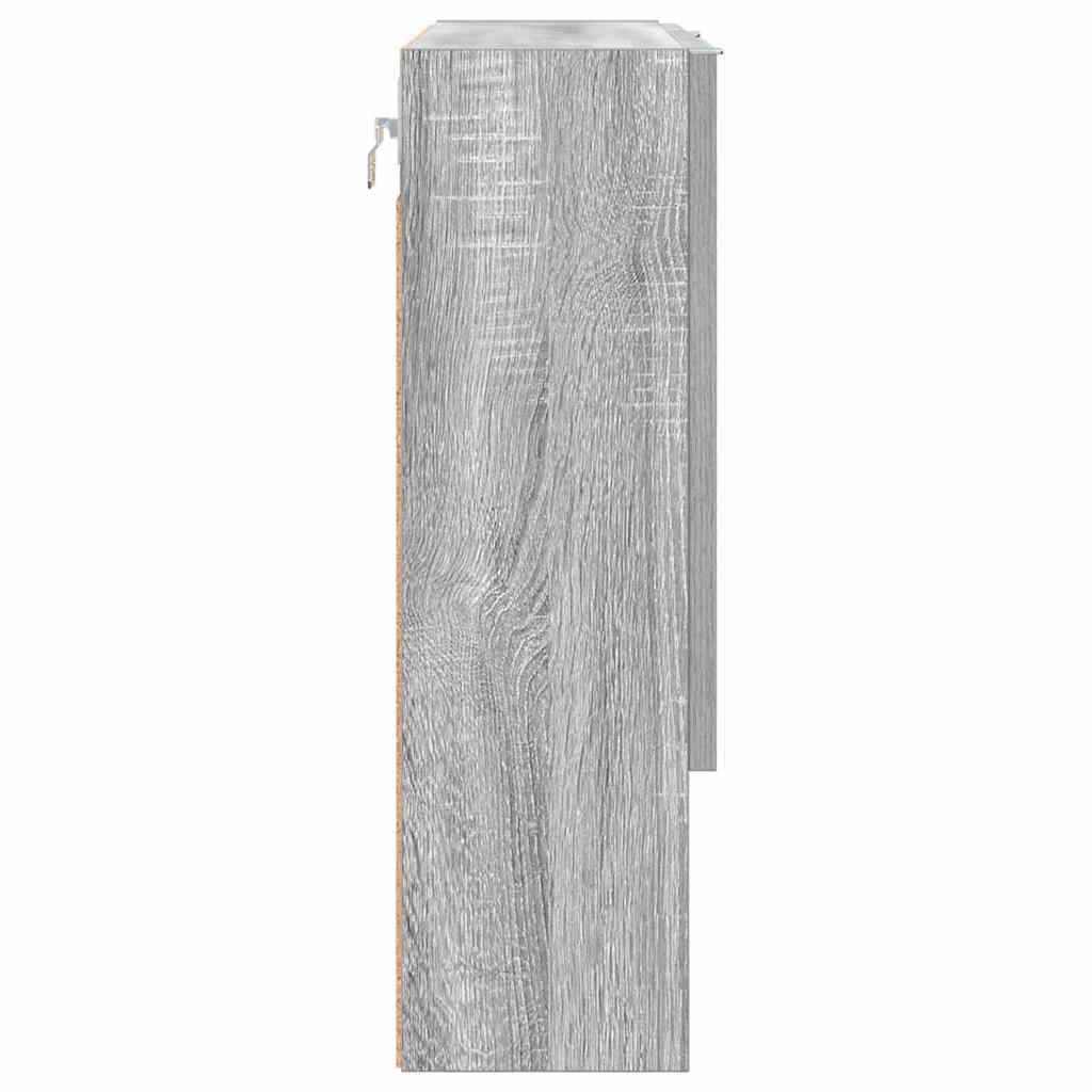 Spiegelschrank Grau Sonoma 59 x 17 x 55 cm Holzwerkstoff