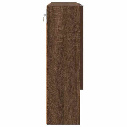 Spiegelschrank Braun Eichen-Optik 59 x 17 x 55 cm Holzwerkstoff