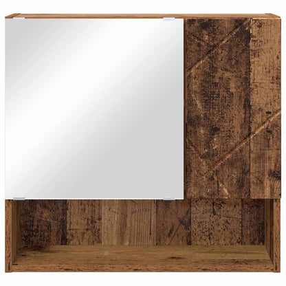 Spiegelschrank mit Regal Altholz 59 x 17 x 55 cm Holzwerkstoff