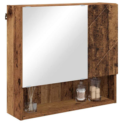 Spiegelschrank mit Regal Altholz 59 x 17 x 55 cm Holzwerkstoff