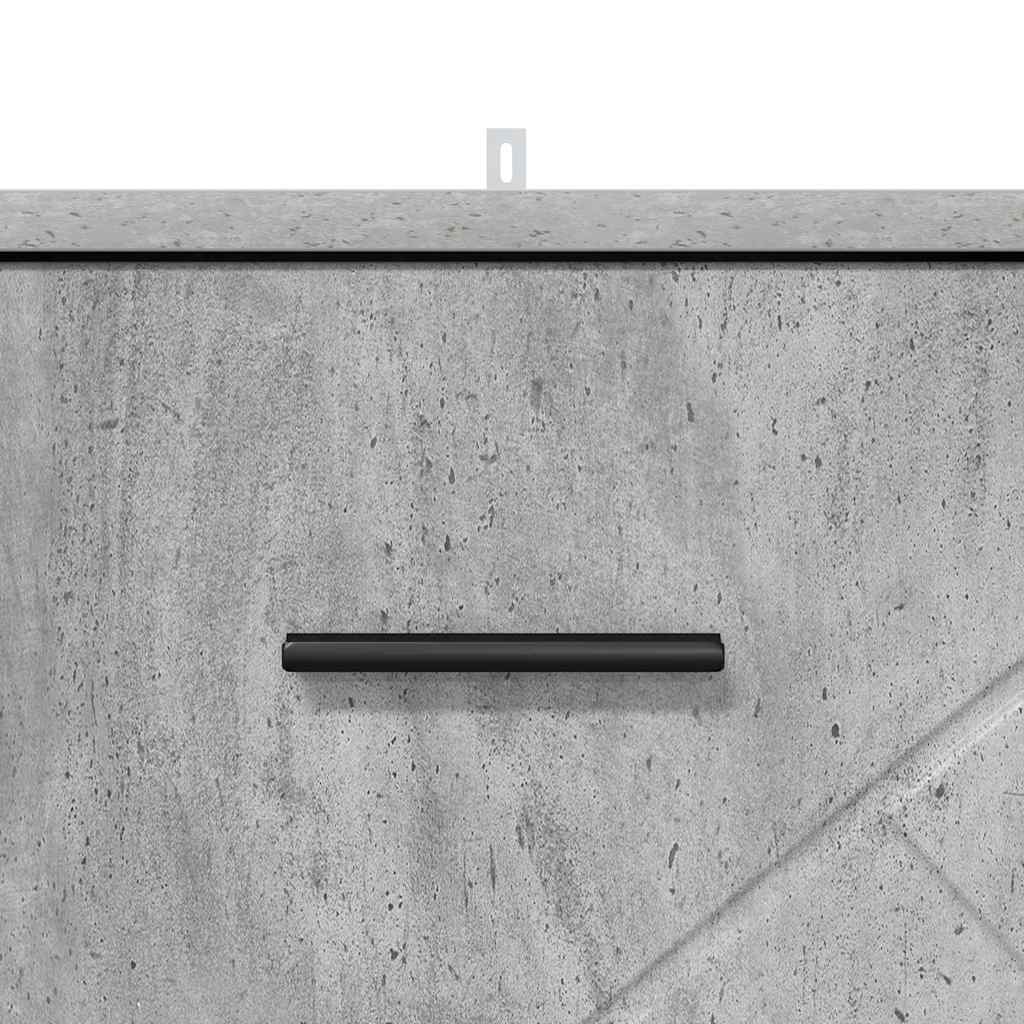 Nachttisch Betongrau 38 x 38 x 66 cm Holzwerkstoff