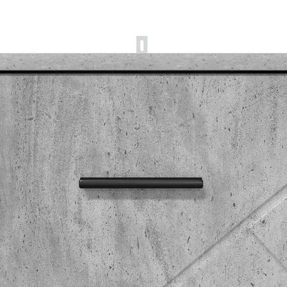 Nachttisch Betongrau 38 x 38 x 66 cm Holzwerkstoff