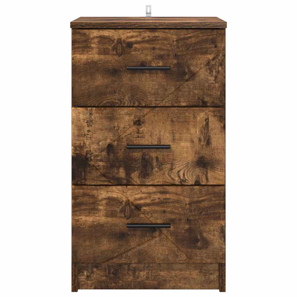 Nachttisch Räuchereiche 38 x 38 x 66 cm Holzwerkstoff