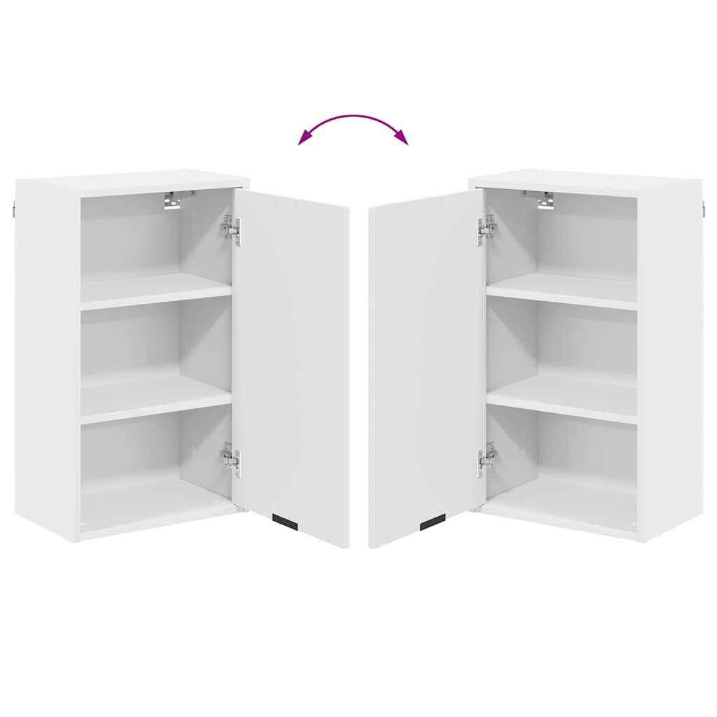 Badezimmer Schrank mit Tür Weiß 39 x 23,5 x 65 cm Holzwerkstoff