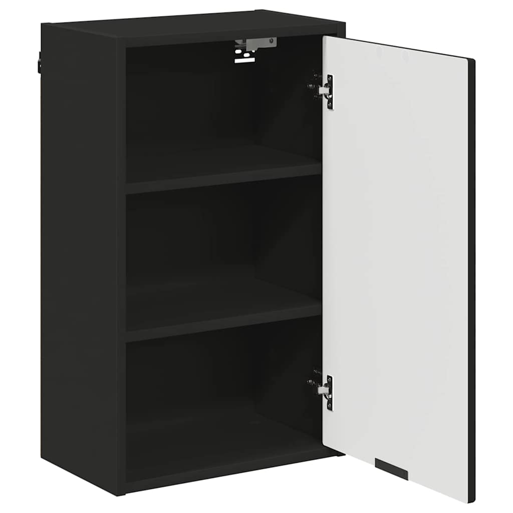 Badezimmer Schrank Schwarz 39 x 23,5 x 65 cm Holzwerkstoff