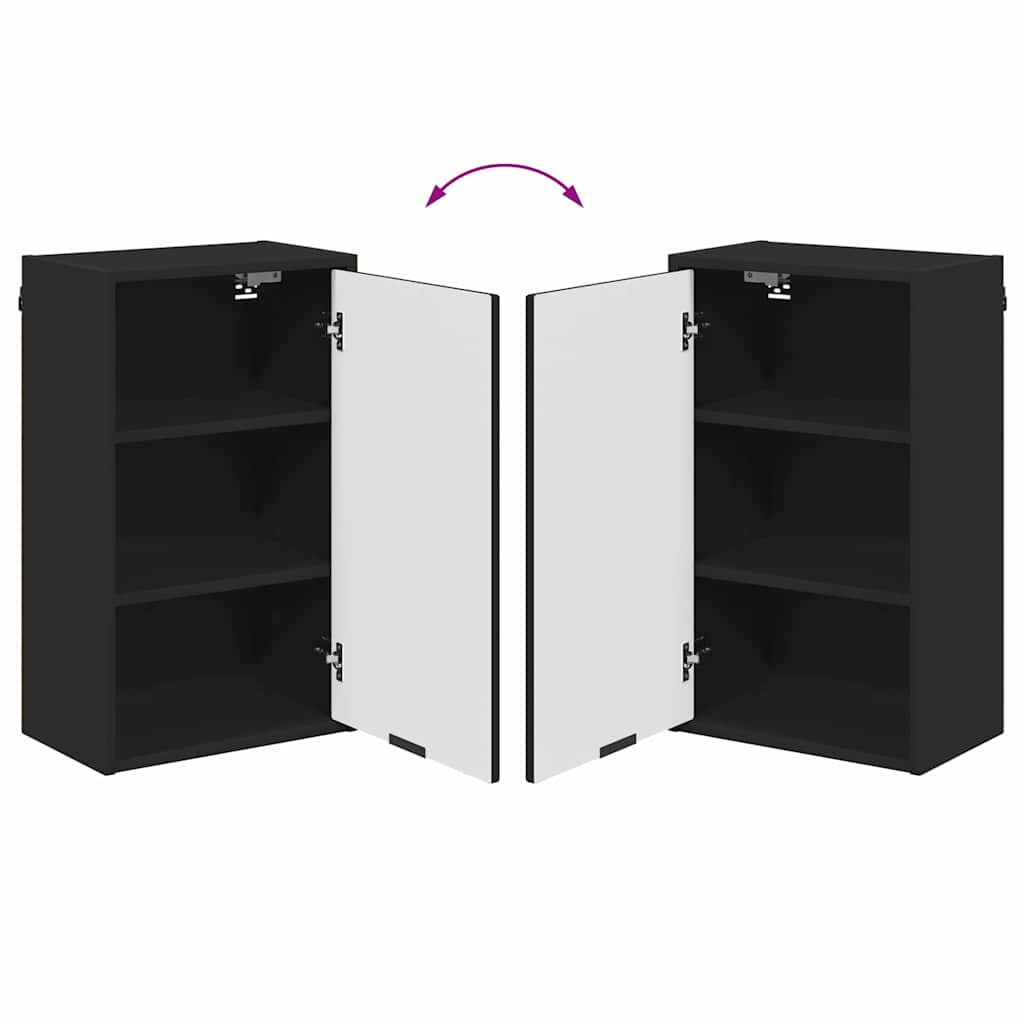 Badezimmer Schrank Schwarz 39 x 23,5 x 65 cm Holzwerkstoff