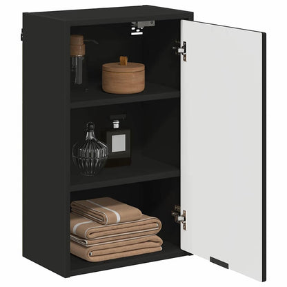 Badezimmer Schrank Schwarz 39 x 23,5 x 65 cm Holzwerkstoff