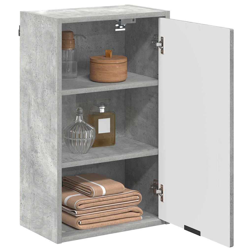 Badezimmer Schrank Betongrau 39 x 23,5 x 65 cm Holzwerkstoff