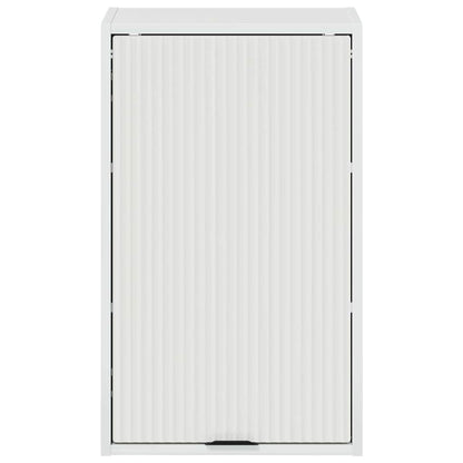 Badezimmer Schrank mit Tür Hochglanz-Weiß 39 x 23,5 x 65 cm