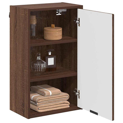Badezimmer Schrank mit Tür Braun Eichen-Optik 39 x 23,5 x 65 cm