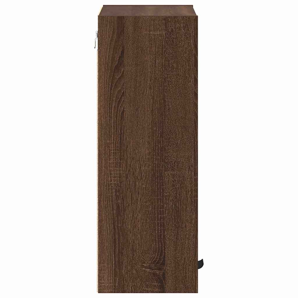 Badezimmer Schrank mit Tür Braun Eichen-Optik 39 x 23,5 x 65 cm