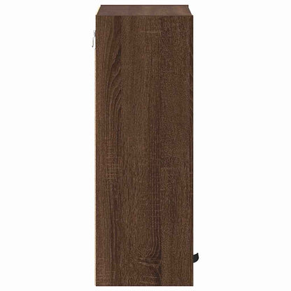 Badezimmer Schrank mit Tür Braun Eichen-Optik 39 x 23,5 x 65 cm