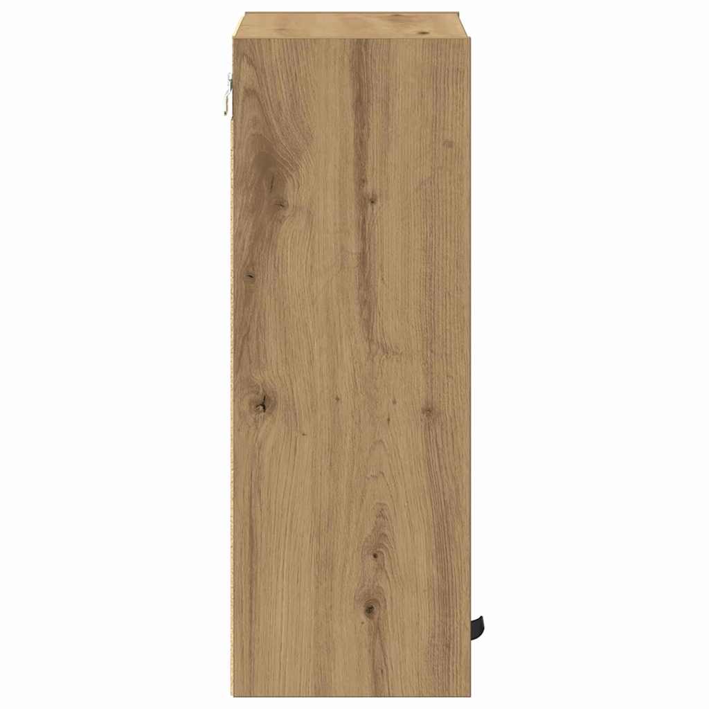 Badezimmer Schrank Wandmontiert Artisan-Eiche 39 x 23,5 x 65 cm