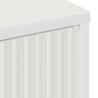 Badezimmer Schrank mit Tür Weiß 39,5 x 36 x 88 cm Holzwerkstoff