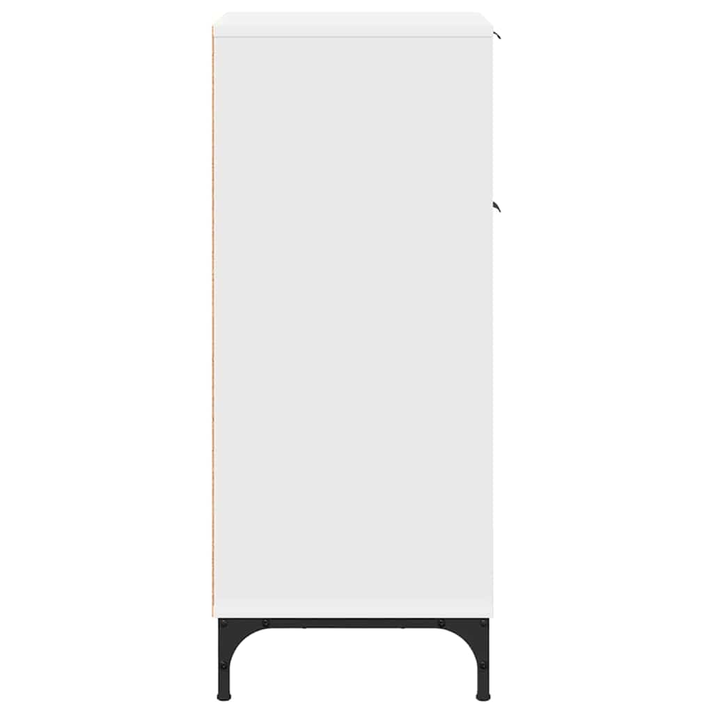 Badezimmer Schrank mit Tür Weiß 39,5 x 36 x 88 cm Holzwerkstoff