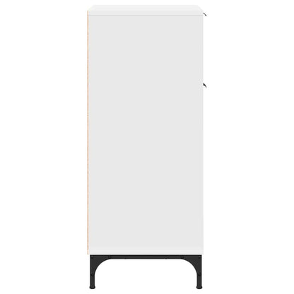 Badezimmer Schrank mit Tür Weiß 39,5 x 36 x 88 cm Holzwerkstoff