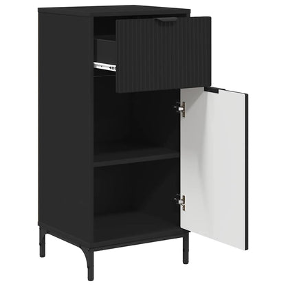 Badezimmer Schrank Schwarz 39,5 x 36 x 88 cm Holzwerkstoff