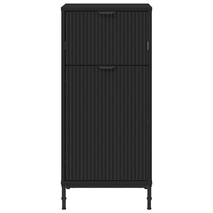 Badezimmer Schrank Schwarz 39,5 x 36 x 88 cm Holzwerkstoff