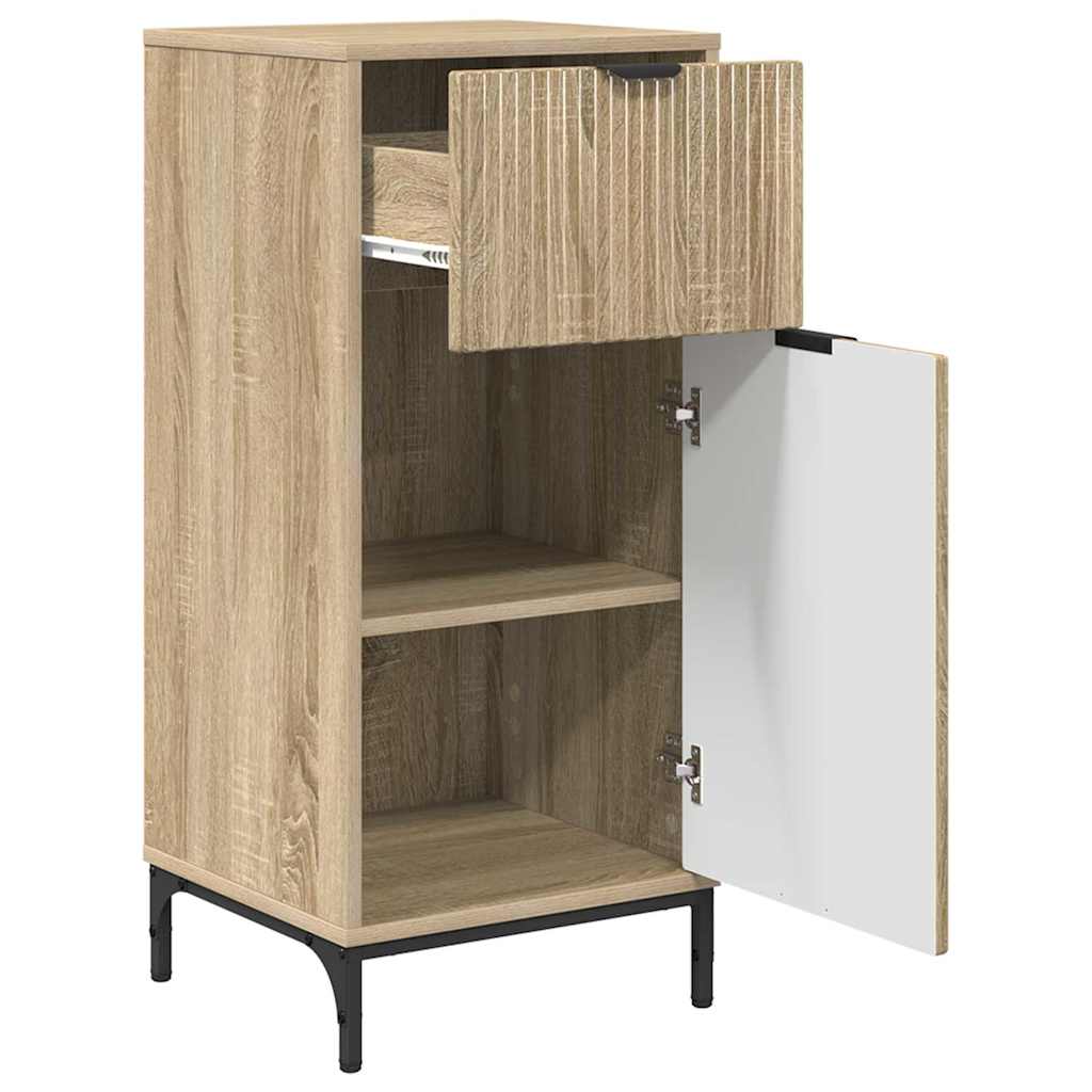 Badezimmer Schrank Sonoma-Eiche 39,5 x 36 x 88 cm Holzwerkstoff