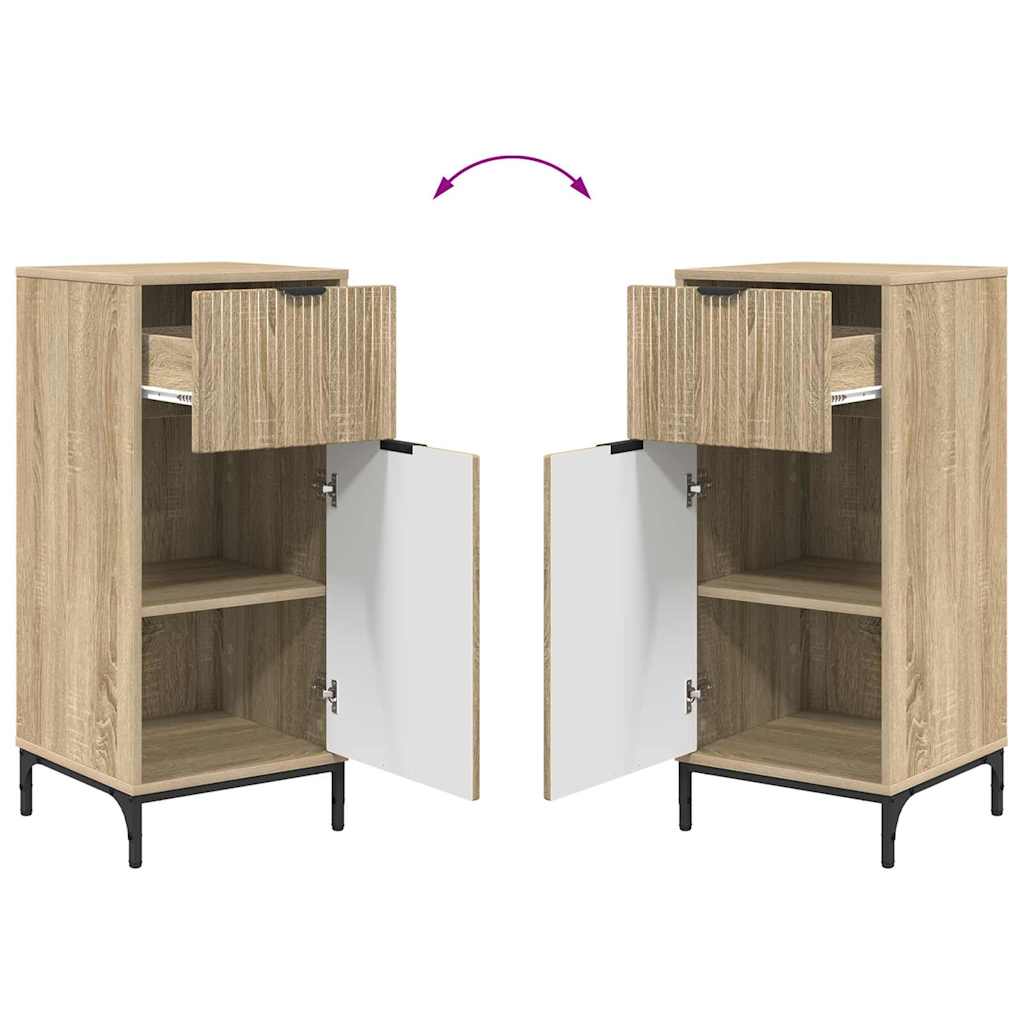 Badezimmer Schrank Sonoma-Eiche 39,5 x 36 x 88 cm Holzwerkstoff