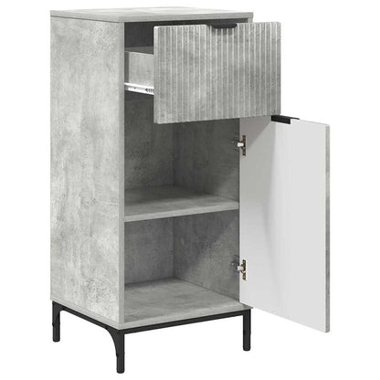 Badezimmer Schrank Betongrau 39,5 x 36 x 88 cm Holzwerkstoff